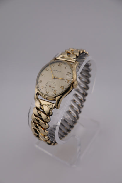 Vintage Benrus 1950s 10K RGP Maunal-Winding Men's Watch w/ Original Band