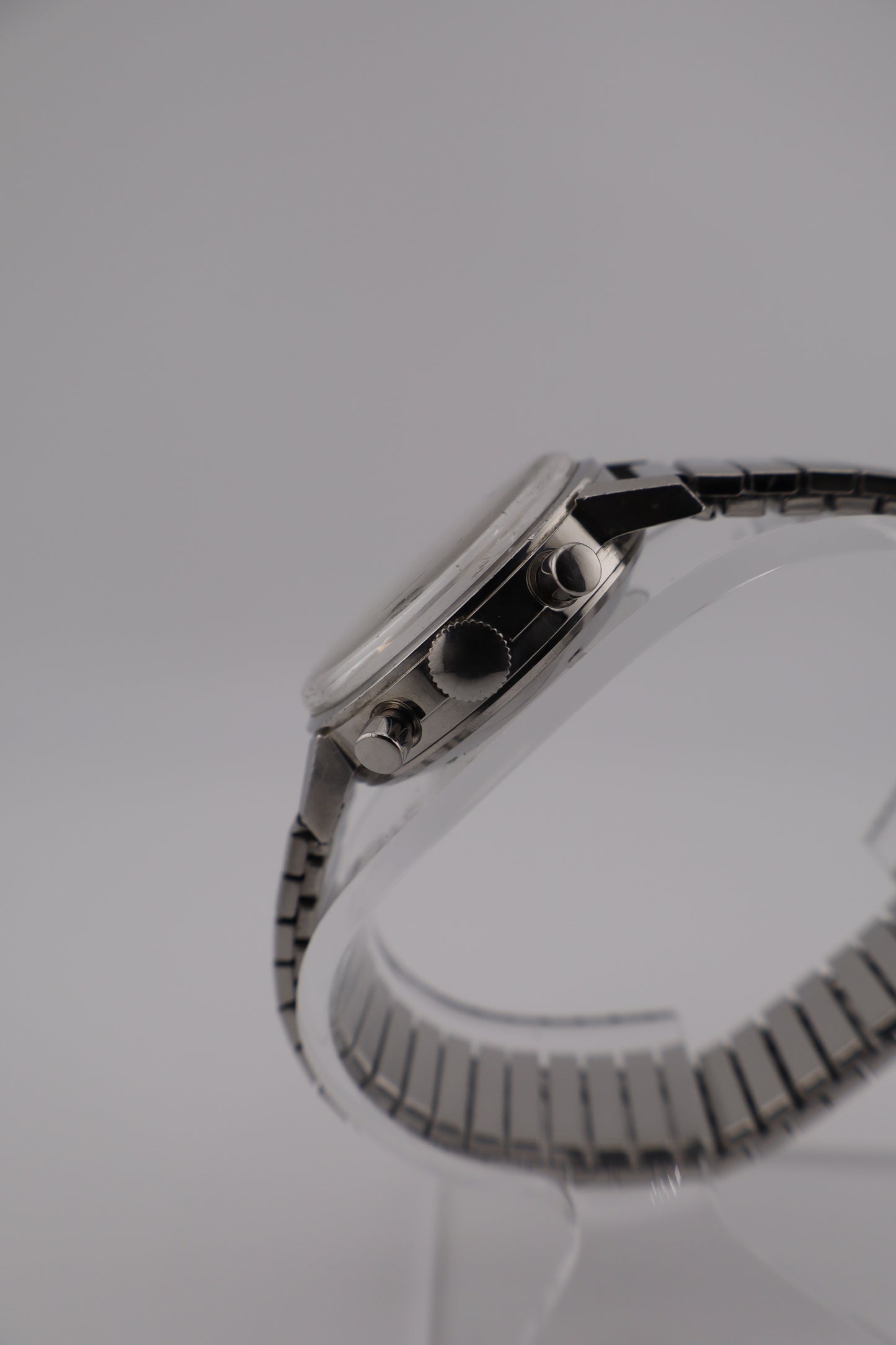 Vintage Bucherer Panda Chronograph Valjoux 7733 Manual Wind Swiss Men's Watch