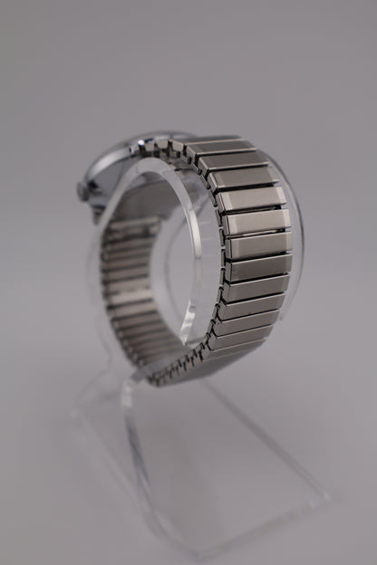 Vintage Timex 1985 Marlin Manual Wind Date Stainless Steel Men's Watch