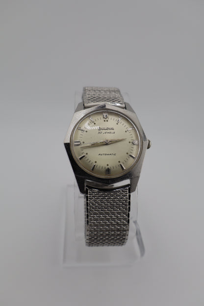 Vintage Bulova Commander 1968 M8 30-Jewel Automatic Stainless Steel Men's Watch