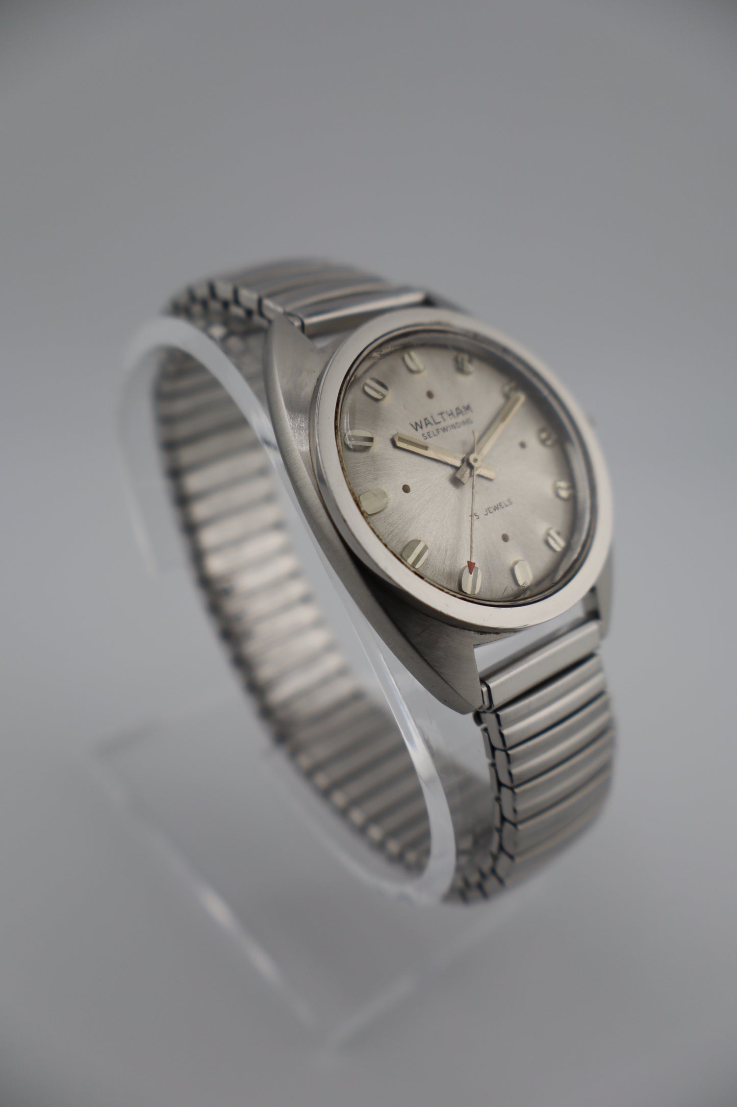 Vintage Waltham 1970s "Dexter Morgan Watch" 25 Jewel Self-Winding Steel Men's Watch