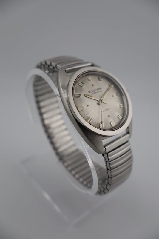 Vintage Waltham 1970s "Dexter Morgan Watch" 25 Jewel Self-Winding Steel Men's Watch