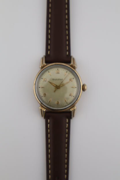 Vintage Bulova Commodore 1956 10K RGP Manual Wind Men's Watch - Great Condition
