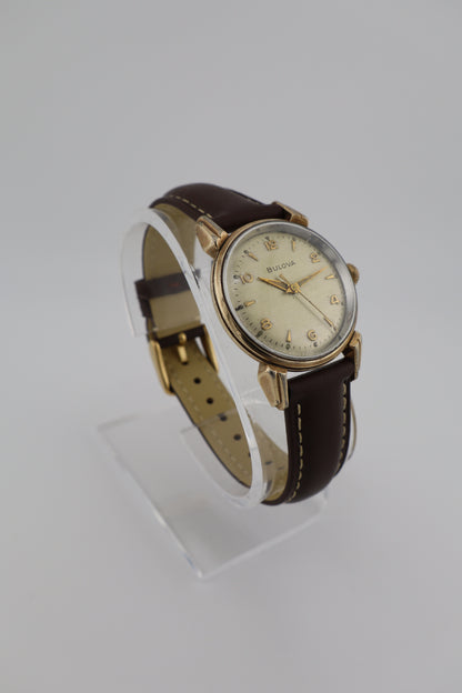 Vintage Bulova Commodore 1956 10K RGP Manual Wind Men's Watch - Great Condition
