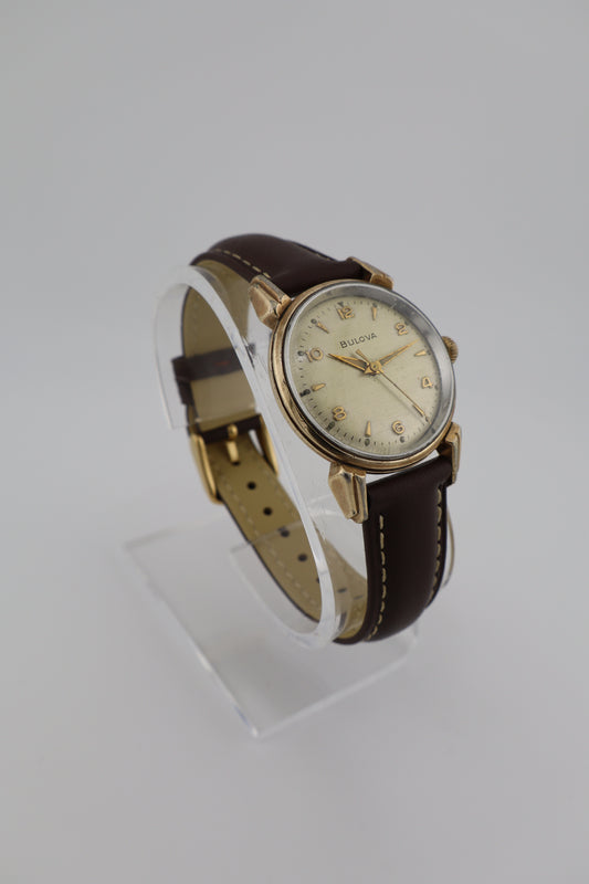 Vintage Bulova Commodore 1956 10K RGP Manual Wind Men's Watch - Great Condition