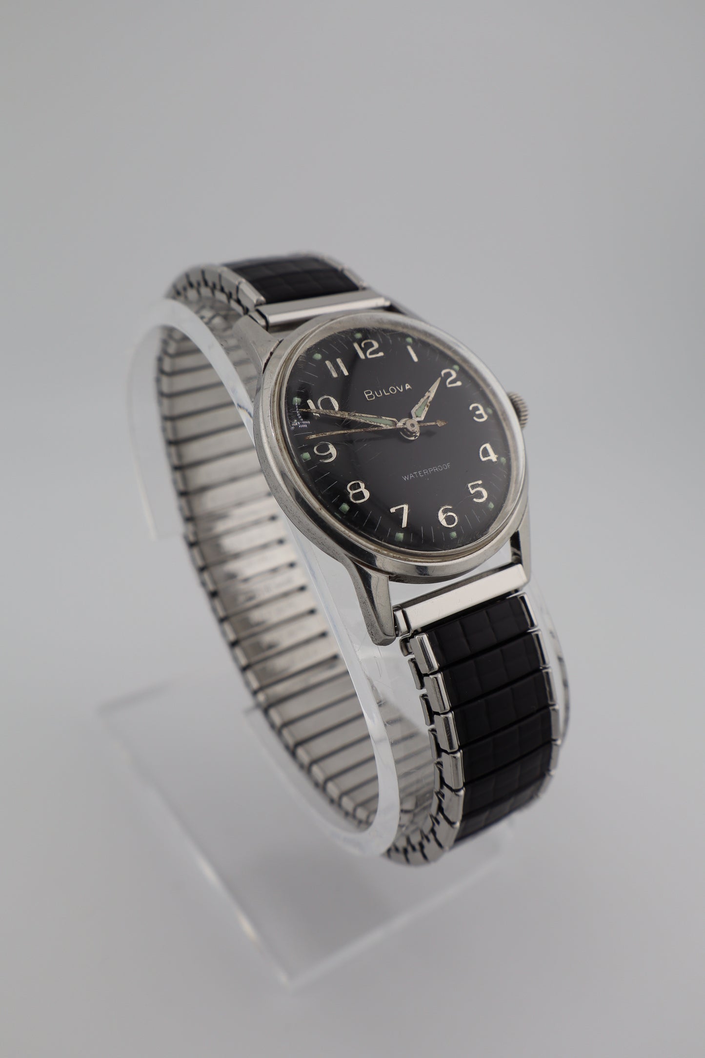 Vintage Bulova 1963 Jet Clipper 'M3' Black Dial 17J Manual-Wind Men's Watch