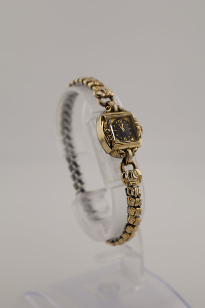 Vintage 1940-50s Gruen Curvex Deco Manual Wind 10K RGP Women's Watch