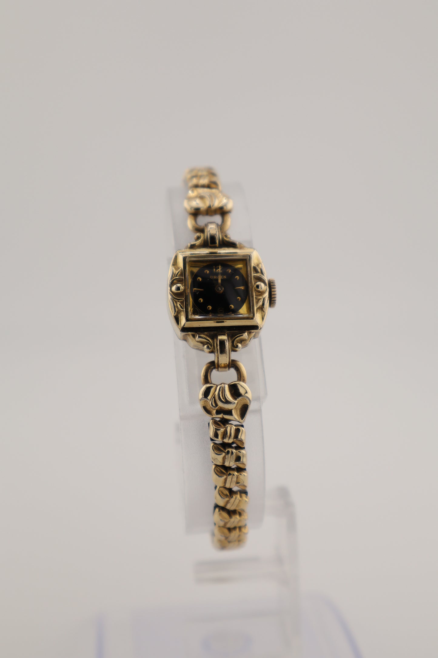 Vintage 1940-50s Gruen Curvex Deco Manual Wind 10K RGP Women's Watch