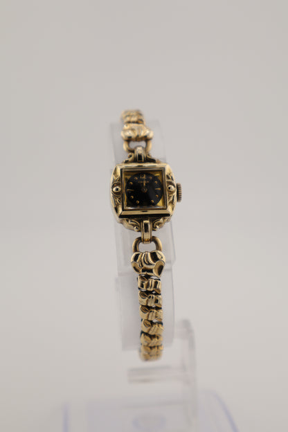 Vintage 1940-50s Gruen Curvex Deco Manual Wind 10K RGP Women's Watch