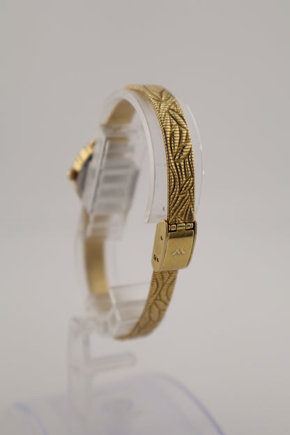 Vintage Waltham Diamond Accent Gold-Tone Quartz Women's Watch