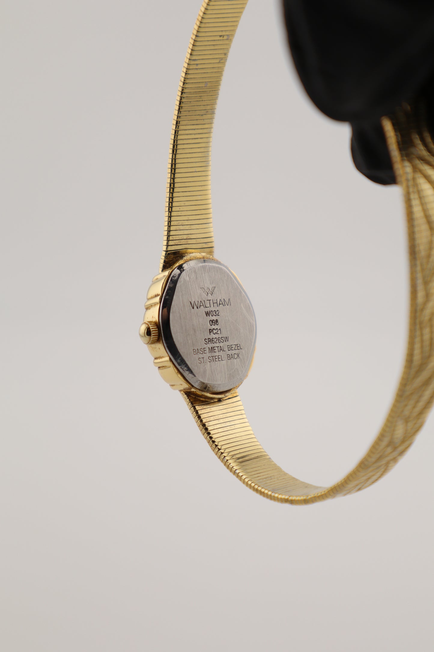 Vintage Waltham Diamond Accent Gold-Tone Quartz Women's Watch