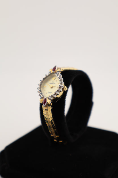 Vintage Jules Jurgensen Diamond Marquise Quartz Women's Watch - Mint Condition