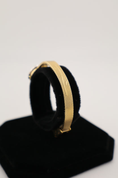 Vintage Jules Jurgensen Ornate Diamond-Bezel Quartz Women's Watch