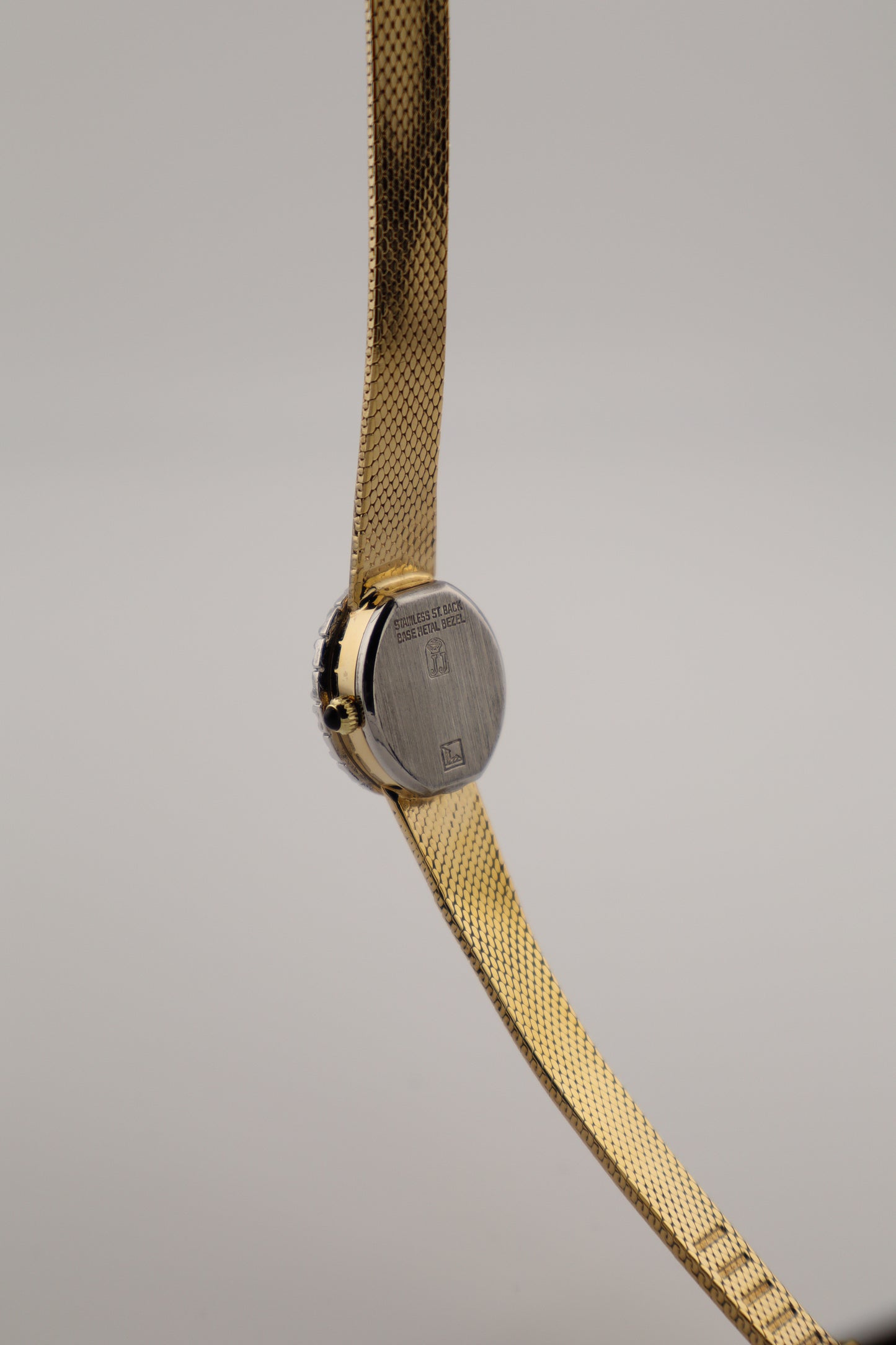 Vintage Jules Jurgensen Ornate Diamond-Bezel Quartz Women's Watch