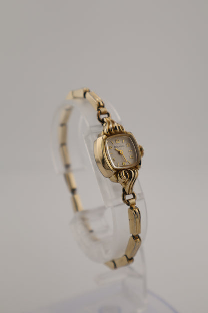 Vintage Bulova 'Goddess of Time' 1965 10K RGP Manual Wind Women's Watch