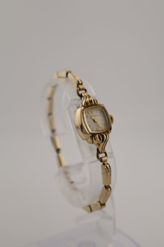 Vintage Bulova 'Goddess of Time' 1965 10K RGP Manual Wind Women's Watch