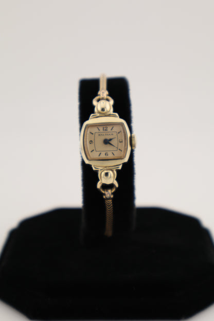 Vintage Waltham 1950s Princess 14k Gold Filled Manual Wind Women's Watch