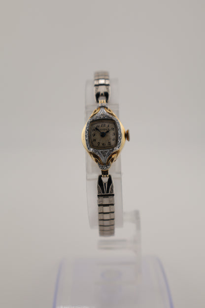 Vintage Bulova "Miss America" 1960 10K GF Diamond Bezel Manual Wind Women's Watch