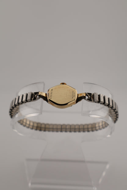 Vintage Bulova "Miss America" 1960 10K GF Diamond Bezel Manual Wind Women's Watch