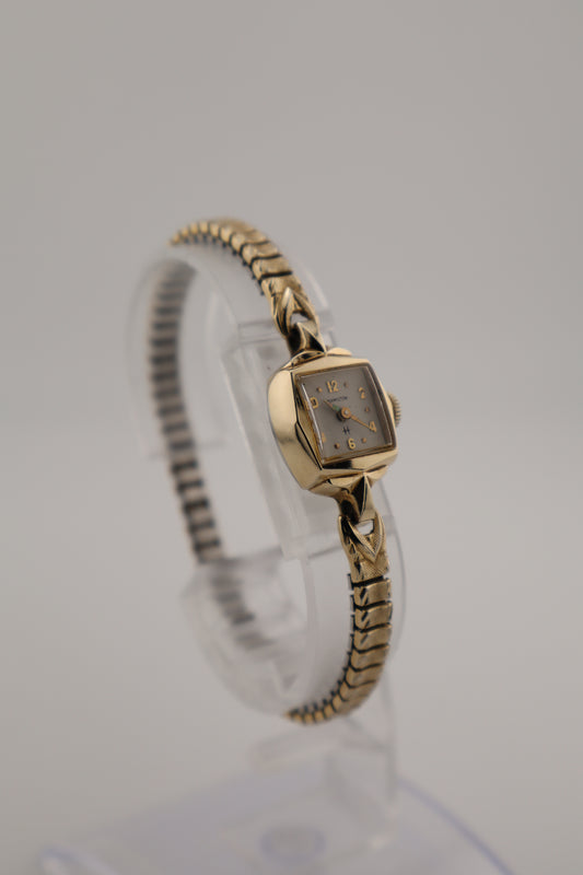 Vintage Hamiton Gala 1950's 10k RGP Manual Wind Women's Watch - Box and Receipt