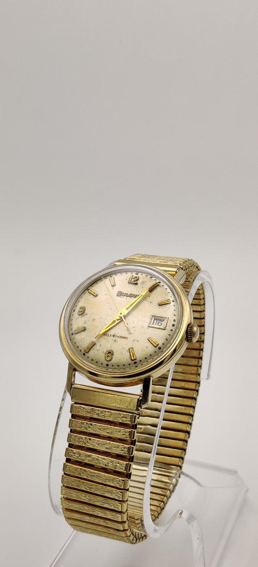 Vintage Bulova 'Jet Clipper' 10k RGP Automatic Men's Watch