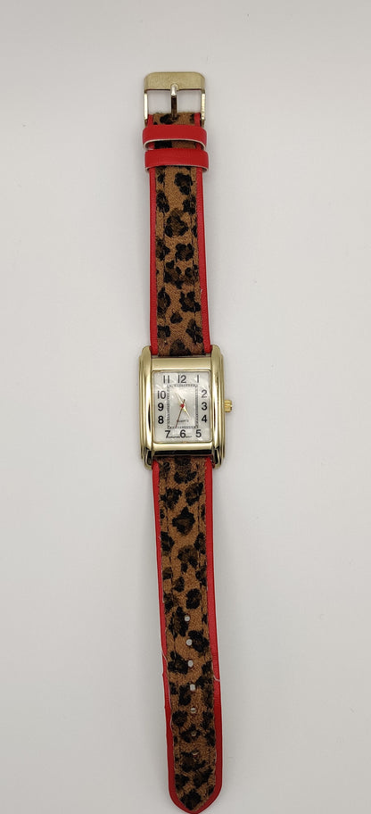 Cheetah Print Band Women's Watch