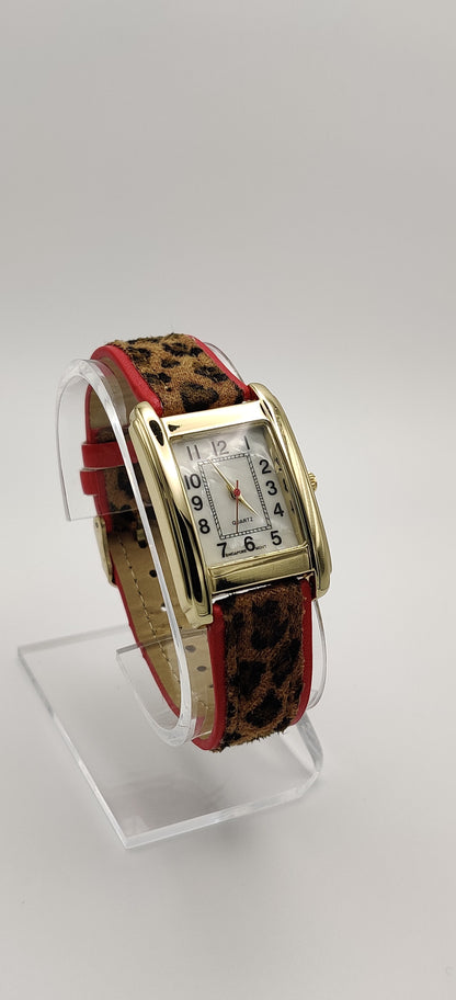 Cheetah Print Band Women's Watch