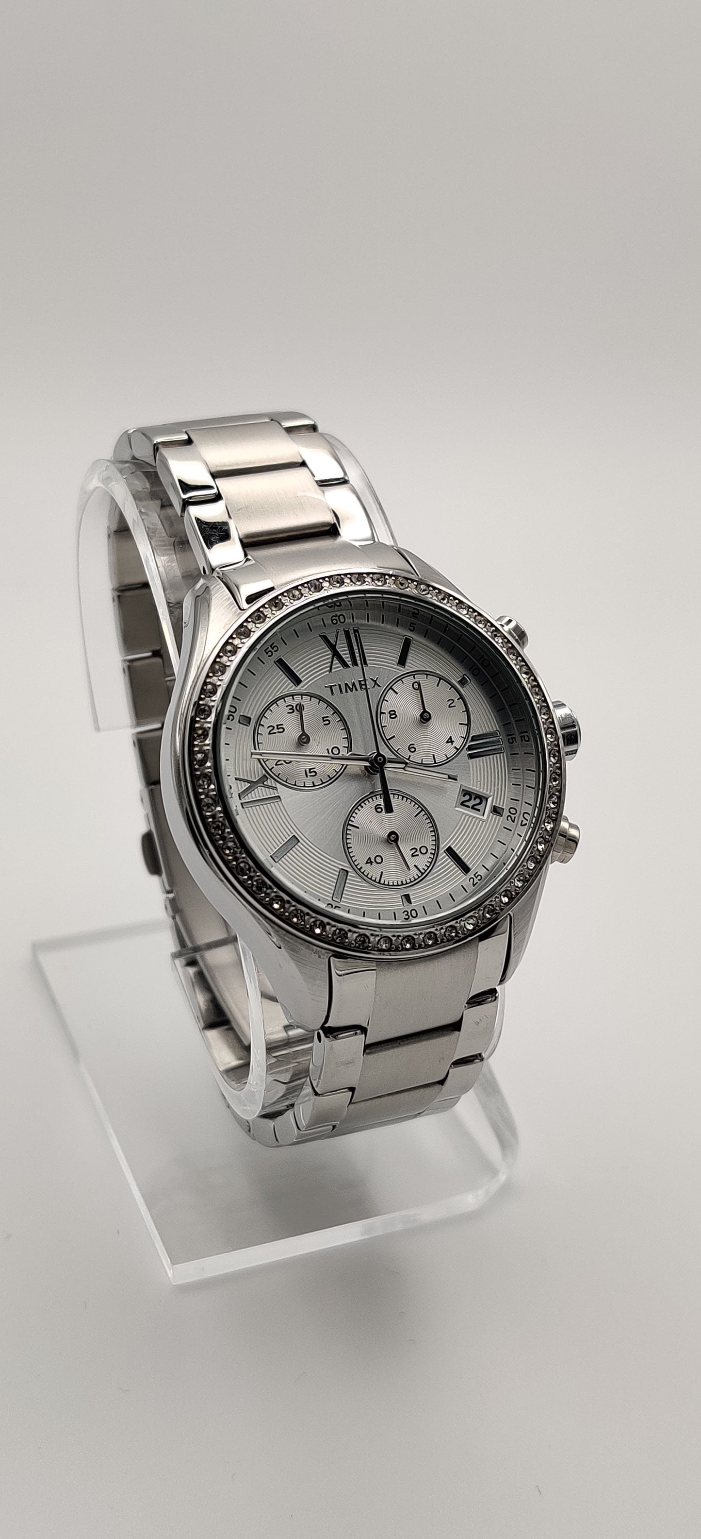 Timex Miami Silver Chronograph Women's Watch