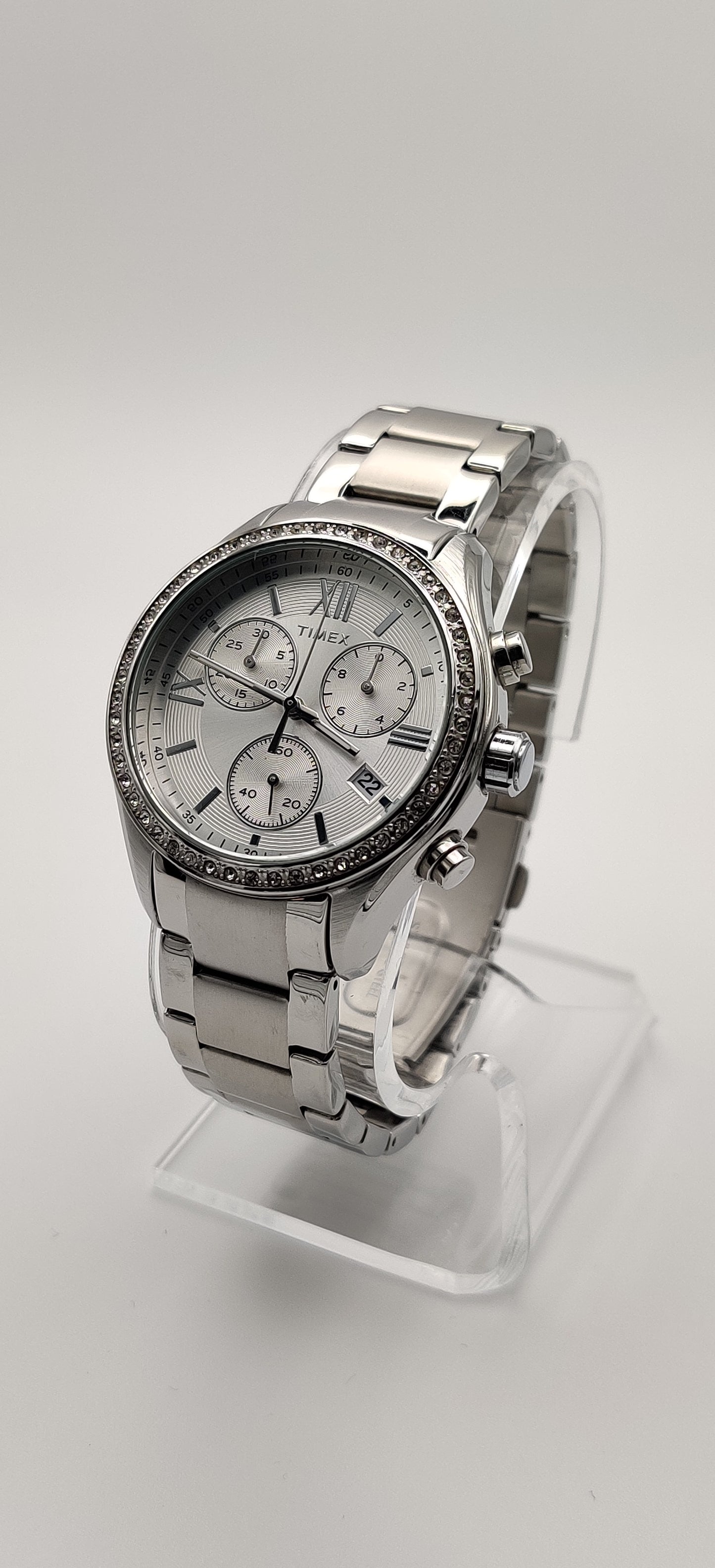 Timex Miami Silver Chronograph Women's Watch