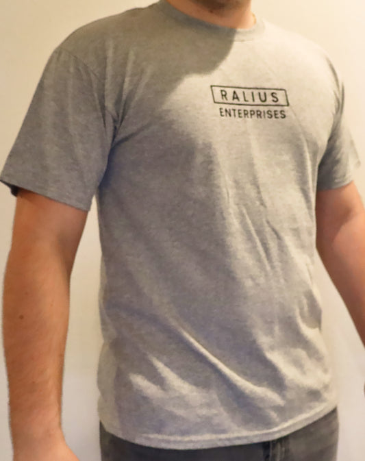 Ralius Enterprises Gray Tee - "Moments Define Destiny" Collection