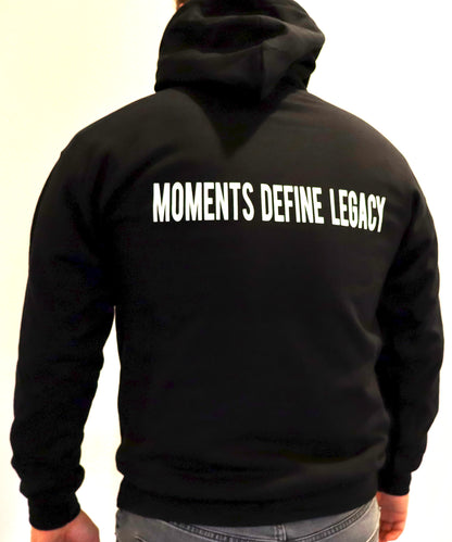 Ralius Enterprises Black Hoodie - "Moments Define Destiny" Collection