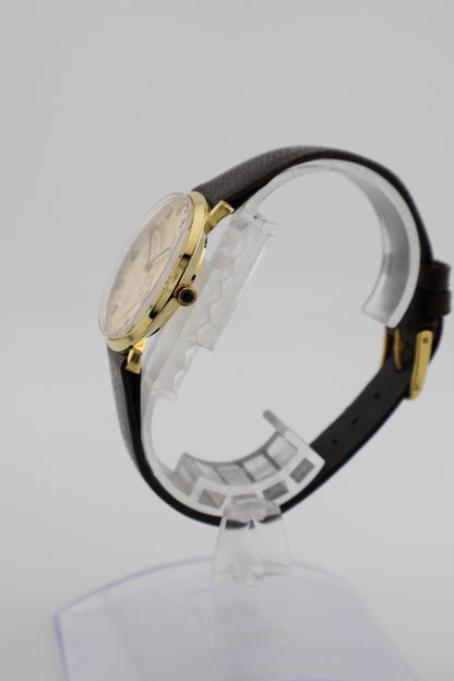 Dufonte by Lucien Piccard 1950s-1960s Liberty Dial Swiss Manual Wind Men's Watch w/ Box