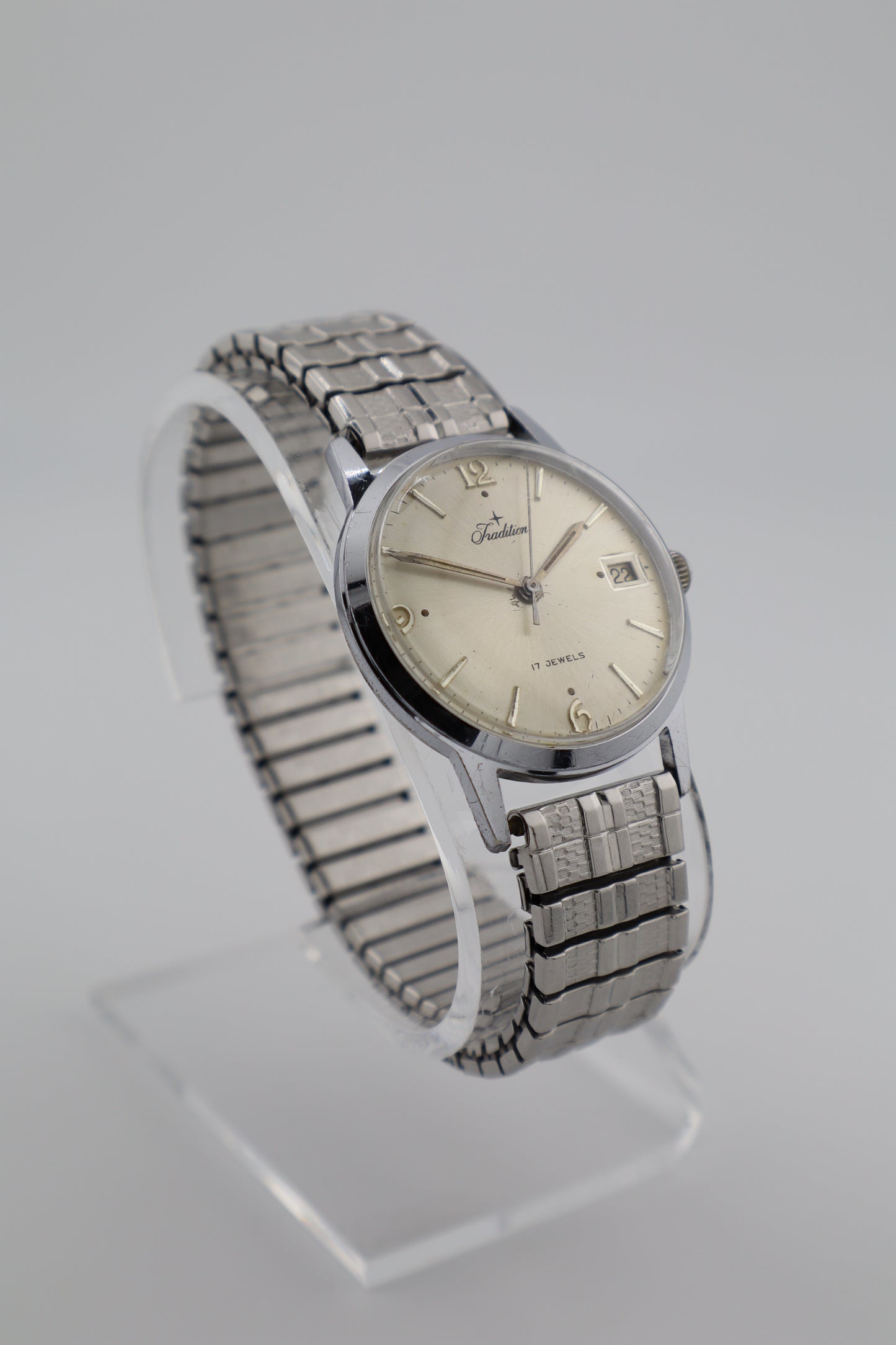 Vintage Tradition 1960s 17J Manual Wind Men's Watch w/ Original Band - Running Well!