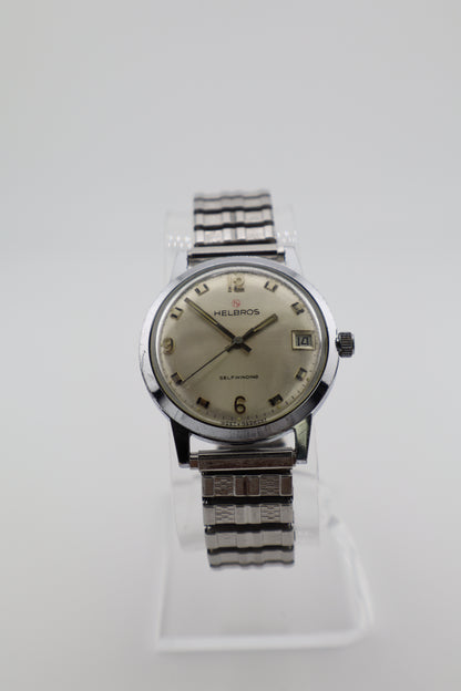 Vintage Helbros 1970s Self Winding West Germany 17J PUW-1561 Men's Watch