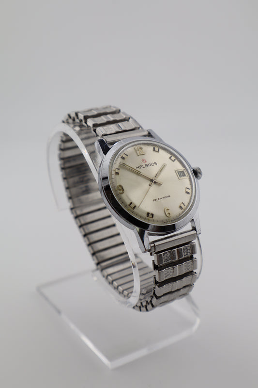 Vintage Helbros 1970s Self Winding West Germany 17J PUW-1561 Men's Watch