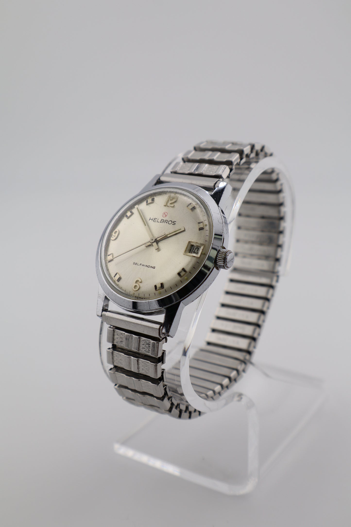 Vintage Helbros 1970s Self Winding West Germany 17J PUW-1561 Men's Watch