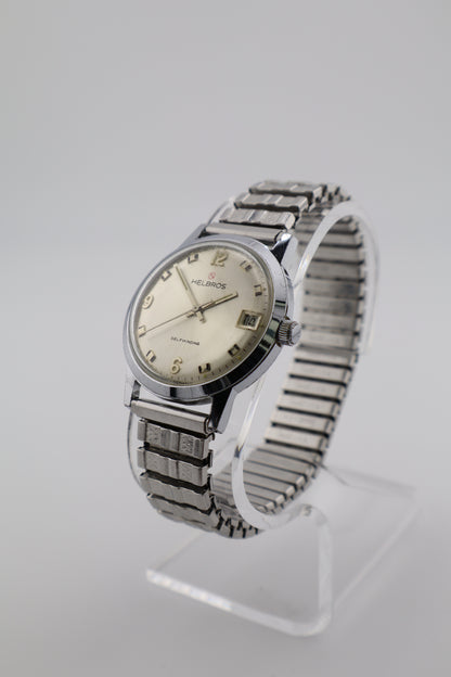 Vintage Helbros 1970s Self Winding West Germany 17J PUW-1561 Men's Watch