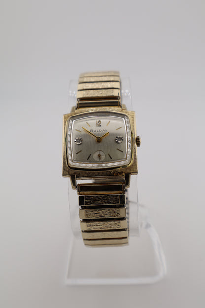 Vintage Bulova 1967 Diamond Excellency C 10K RGP Cal. 11AL M6 17J Manual Wind Men's Watch