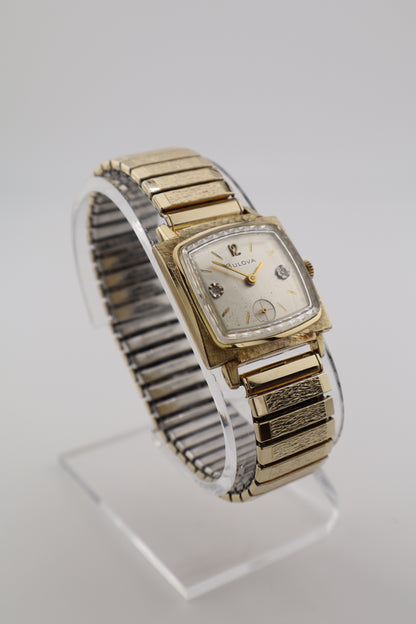 Vintage Bulova 1967 Diamond Excellency C 10K RGP Cal. 11AL M6 17J Manual Wind Men's Watch