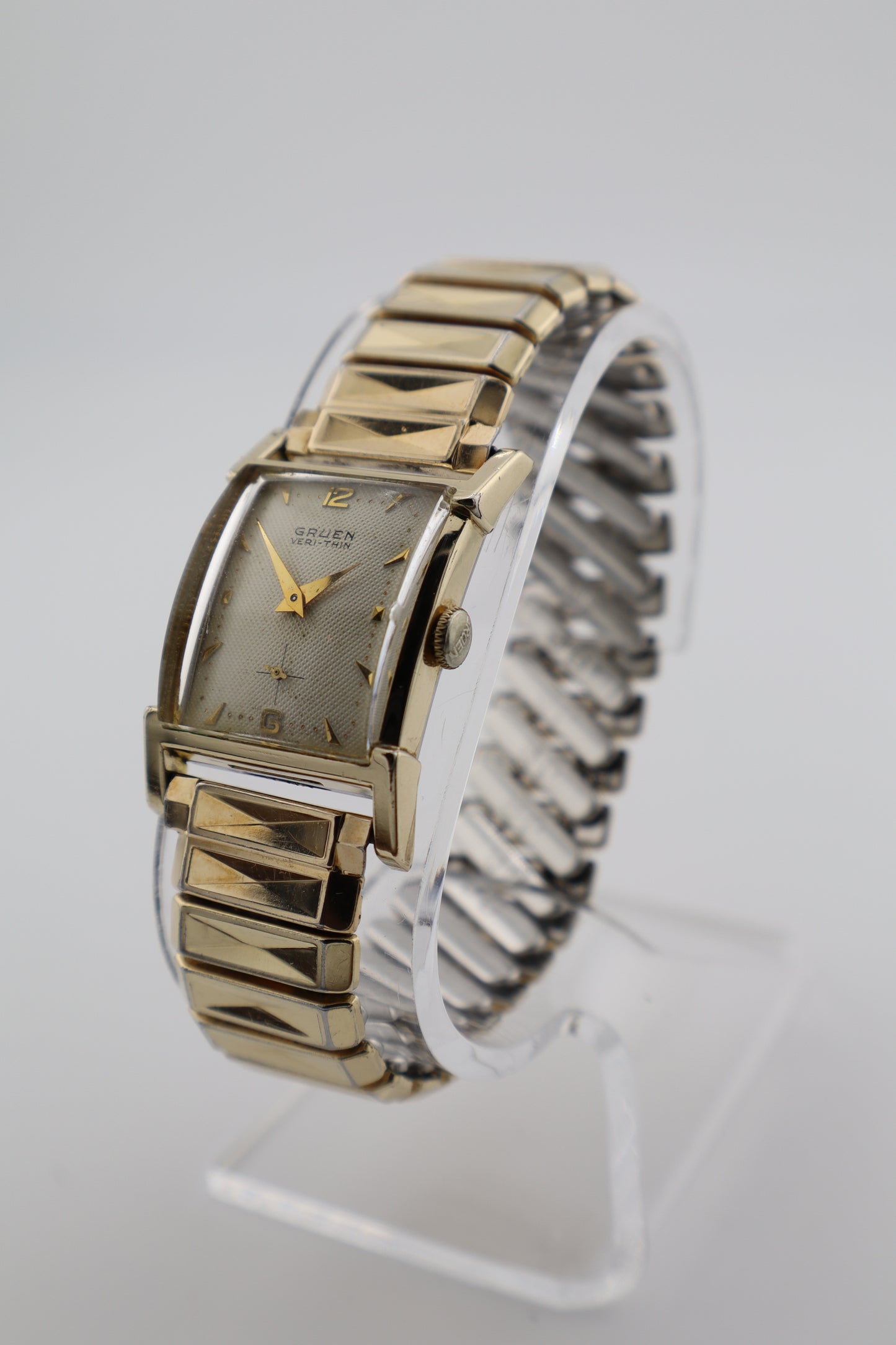 Vintage Gruen Veri-Thin 1940s Small Seconds Manual Wind Tank Men's Watch - Needs Service