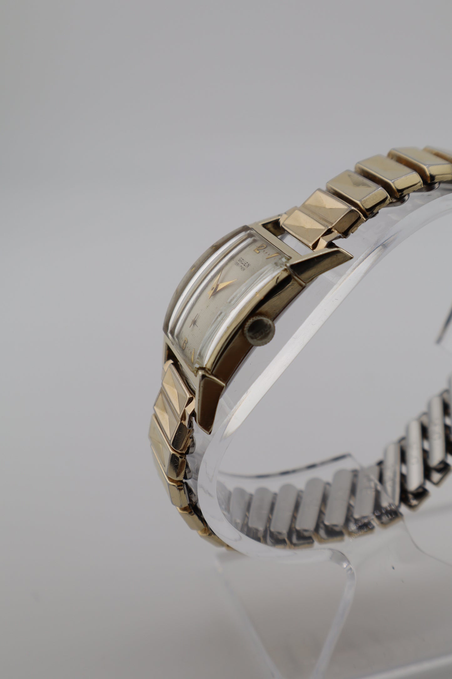 Vintage Gruen Veri-Thin 1940s Small Seconds Manual Wind Tank Men's Watch - Needs Service