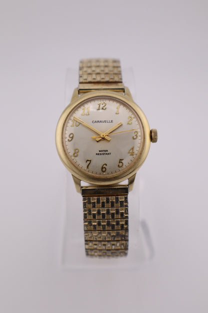 Vintage Caravelle by Bulova 1975 17J Manual Wind Original Crown Men's Watch - N5