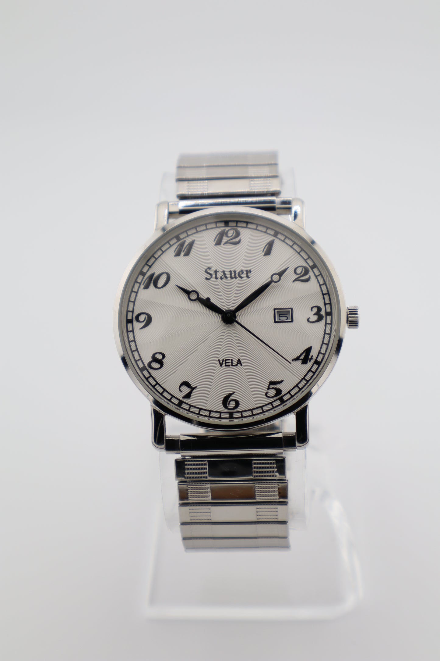 Stauer Vela Quartz Date 40mm Sunburst Dial Men's Watch