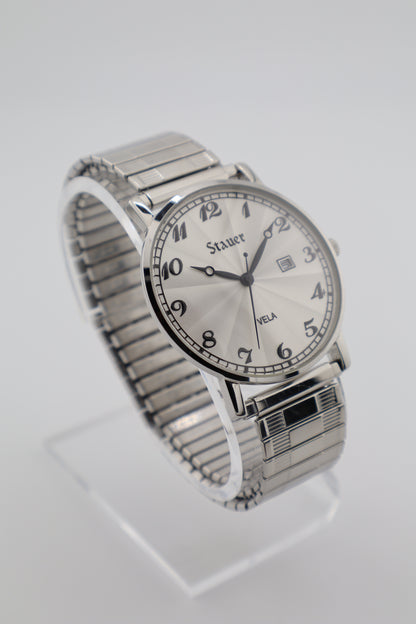 Stauer Vela Quartz Date 40mm Sunburst Dial Men's Watch