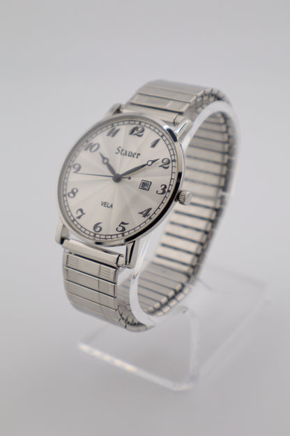 Stauer Vela Quartz Date 40mm Sunburst Dial Men's Watch