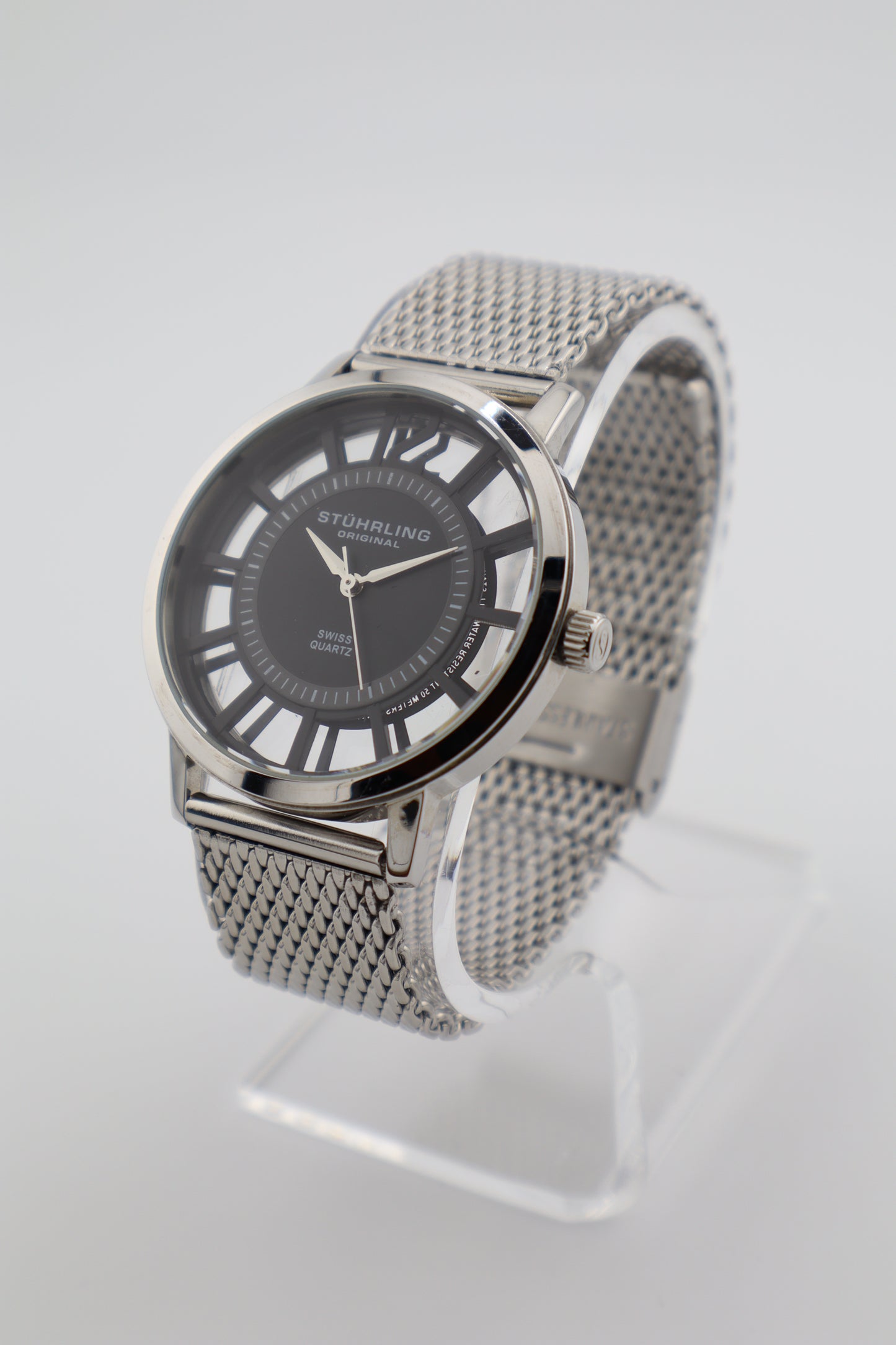 Stuhrling Winchester Del Sol 388M Swiss Quartz Men’s Watch Full Set (Box/Papers/Hangtag)
