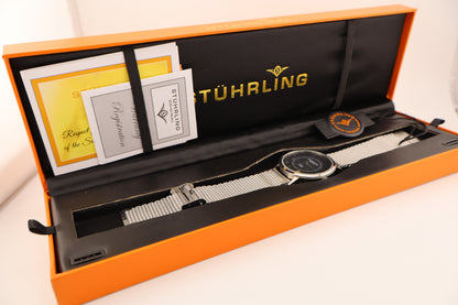 Stuhrling Winchester Del Sol 388M Swiss Quartz Men’s Watch Full Set (Box/Papers/Hangtag)